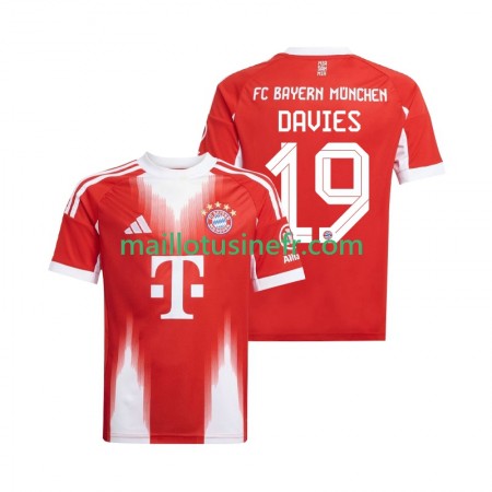 Maillot de Foot Bayern Munich Alphonso Davies 19 Domicile 2025-26 Maillot de Foot Bayern Munich Alphonso Davies 19 Domicile 2025-26